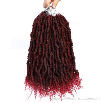 Synthetic Preloop spring bomb twist crochet hair dreadlock